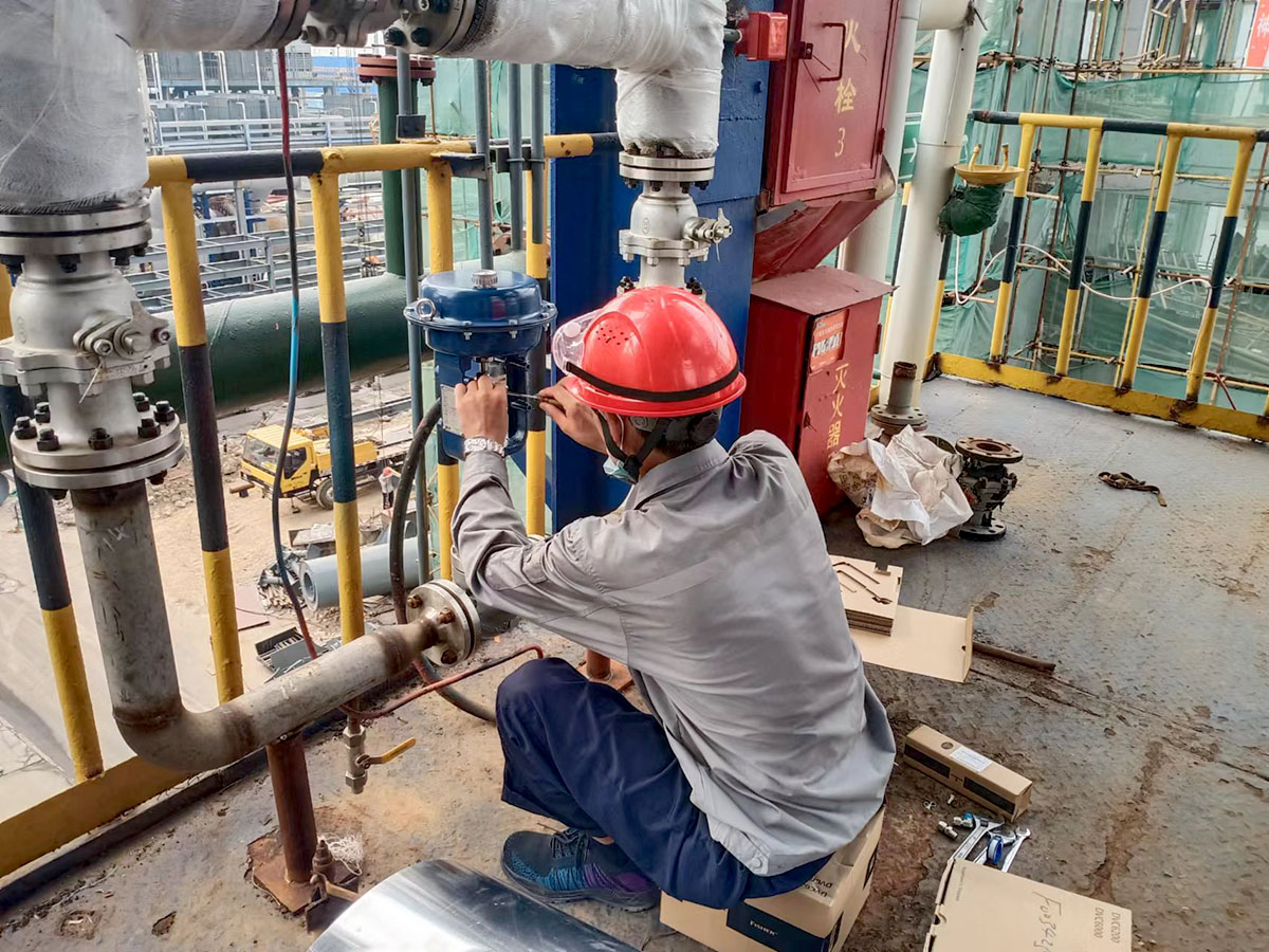 Chemical industry maintenance and installation site